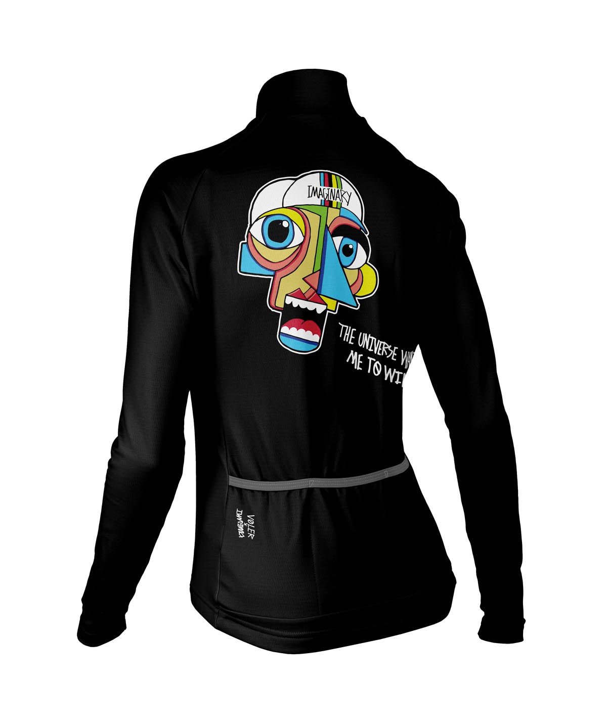 W. PELOTON THERMAL JERSEY - IMAGINARY CUBIST - Voler - BLACK - 1T20245BLK