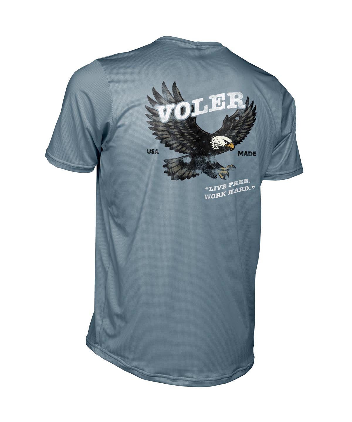 M. ENDURANCE AIR TEE - LIVE FREE - Voler - STORM BLUE - 1T1023ESTM