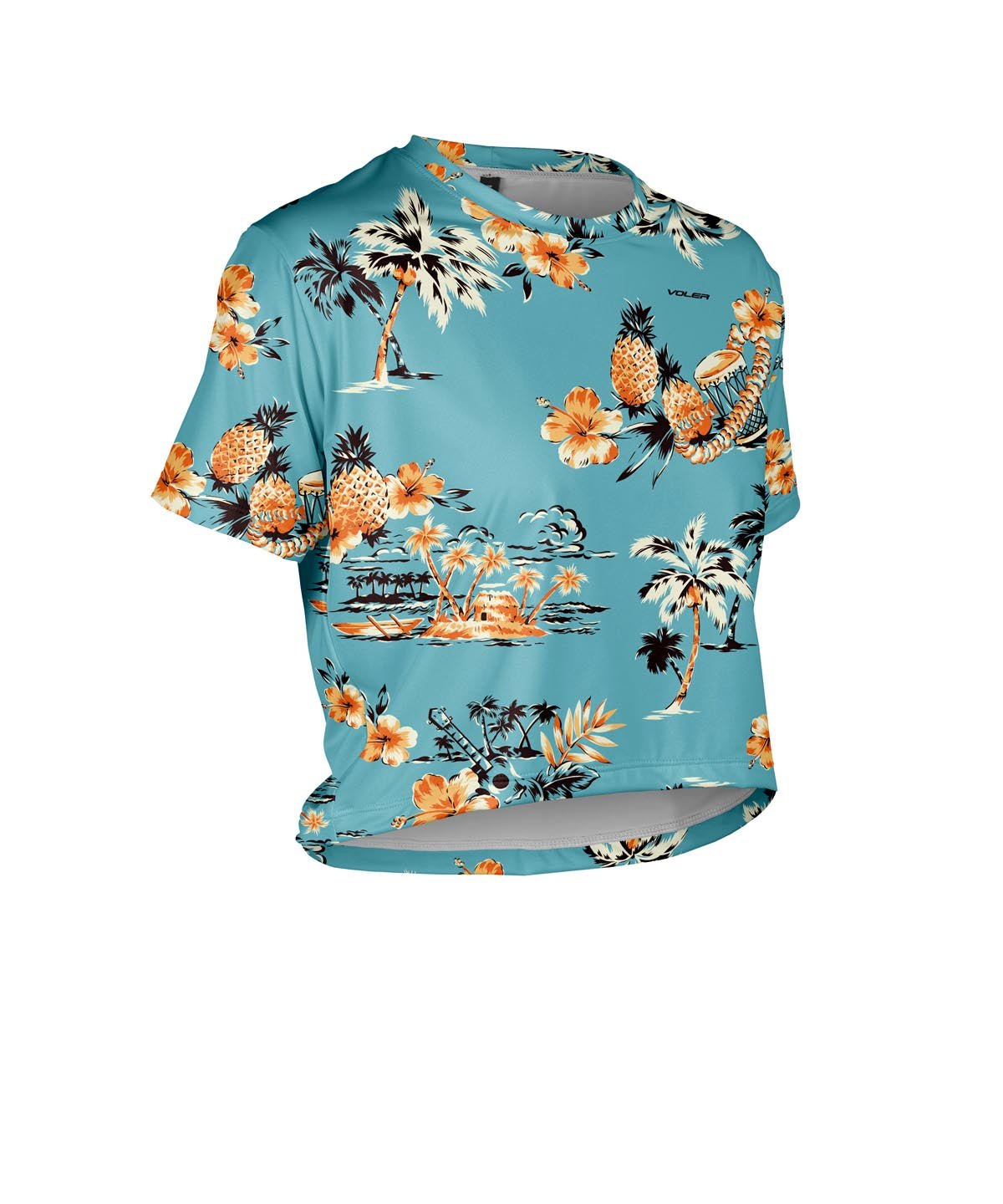 W. CROP TEE - LOTO BLANCO - Voler - MALIBU - 1T20240MAL