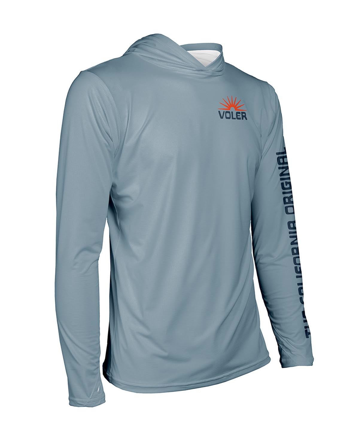 M. ENDURANCE AIR SUN HOODIE - SOLID - Voler - STORM BLUE - 1T10222STM
