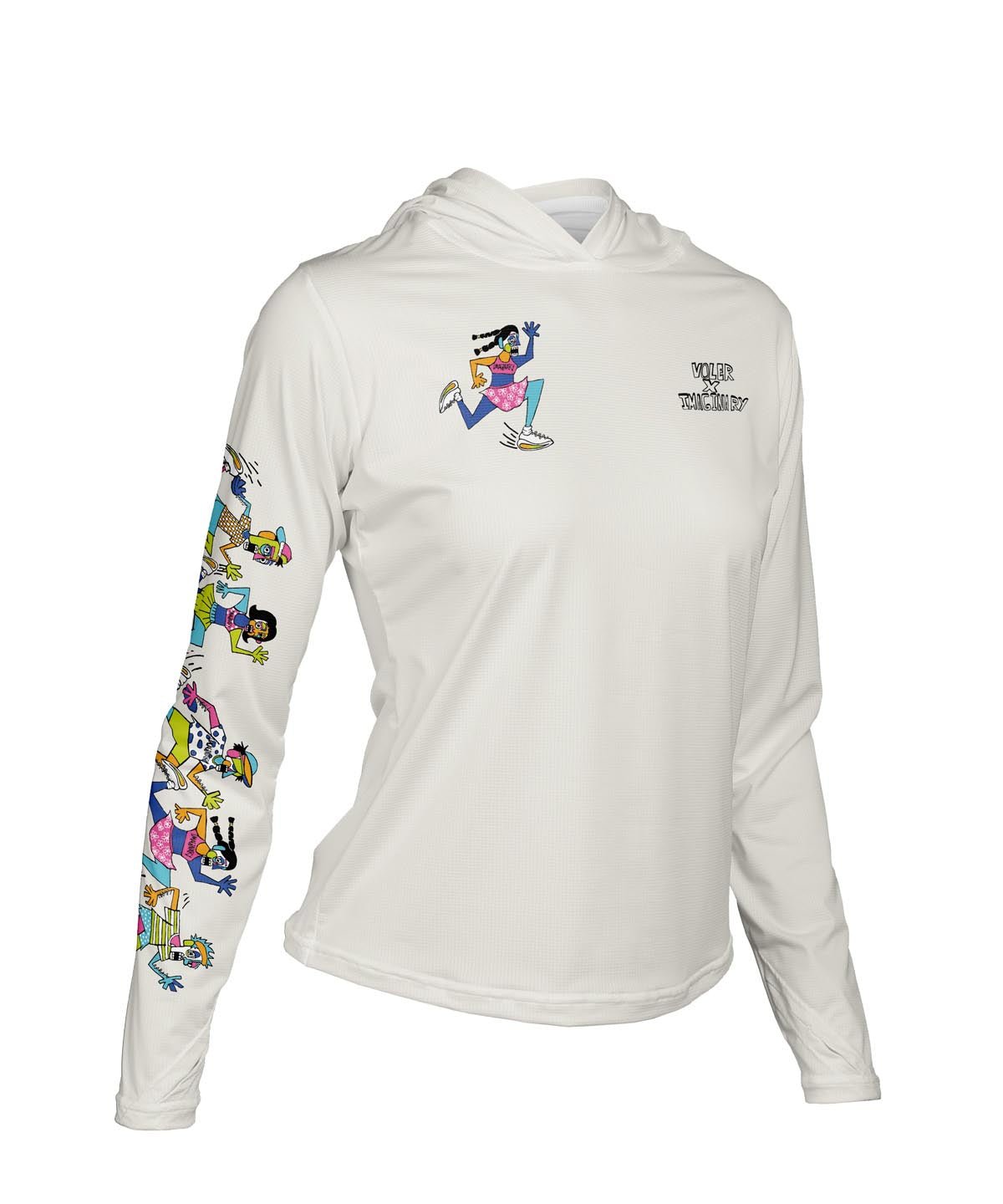 W. ENDURANCE AIR HOODIE - IMAGINARY RUN CLUB - Voler - SALT - 1T2022PSLT