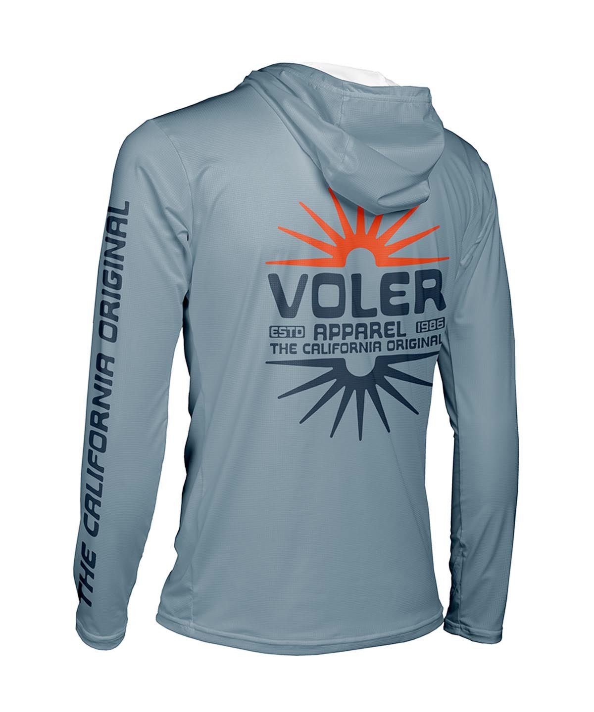 M. ENDURANCE AIR SUN HOODIE - SOLID - Voler - STORM BLUE - 1T10222STM
