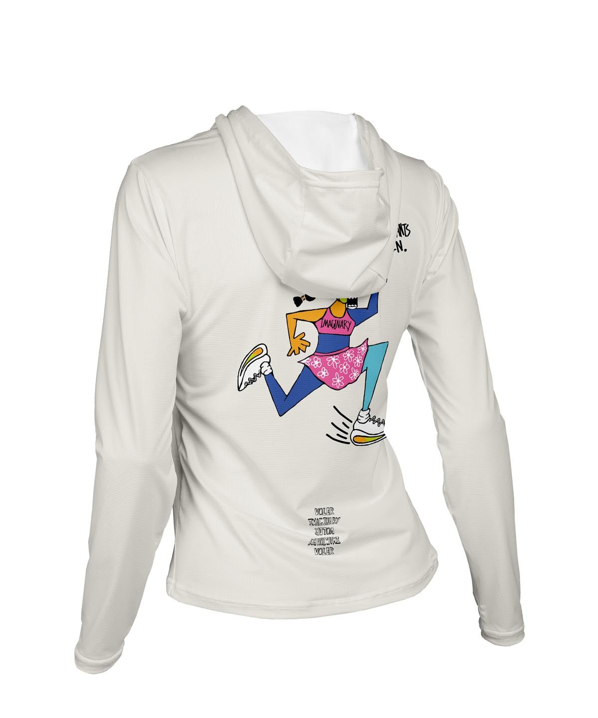 W. ENDURANCE AIR HOODIE - IMAGINARY RUN CLUB - Voler - SALT - 1T2022PSLT
