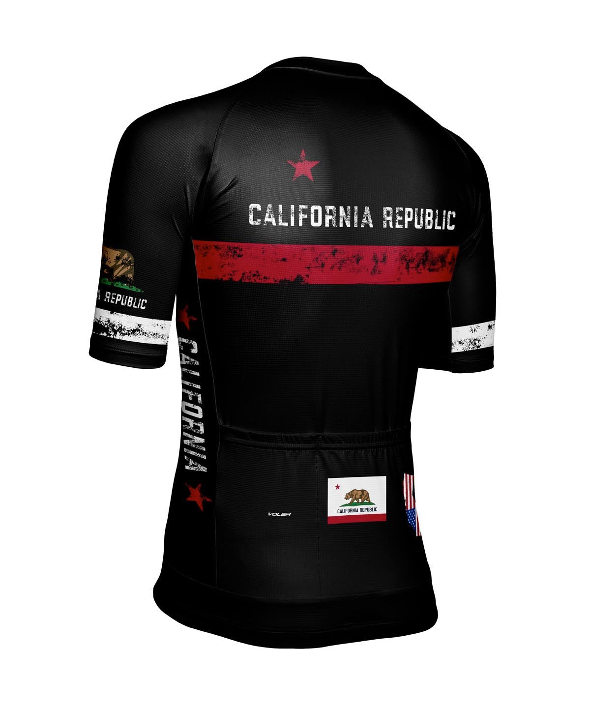 M. VELOCITY AIR JERSEY - CALIFORNIA REPUBLIC - Voler - BLACK - 1T1024FBLK