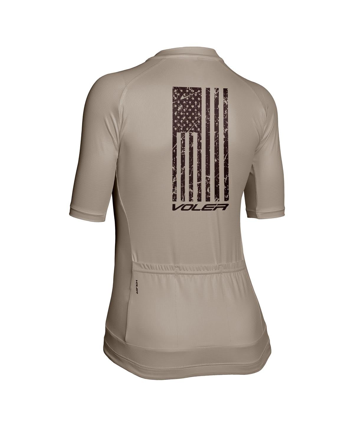 W. VELOCITY AIR JERSEY - NEVER QUIT - Voler - COBBLESTONE - 1T2022UCBS