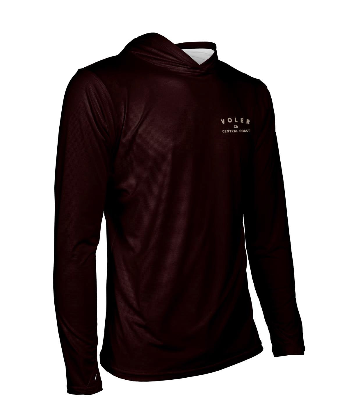 M. ENDURANCE AIR SUN HOODIE - QLTY APPAREL - Voler - ESPRESSO - 1T1022FESP