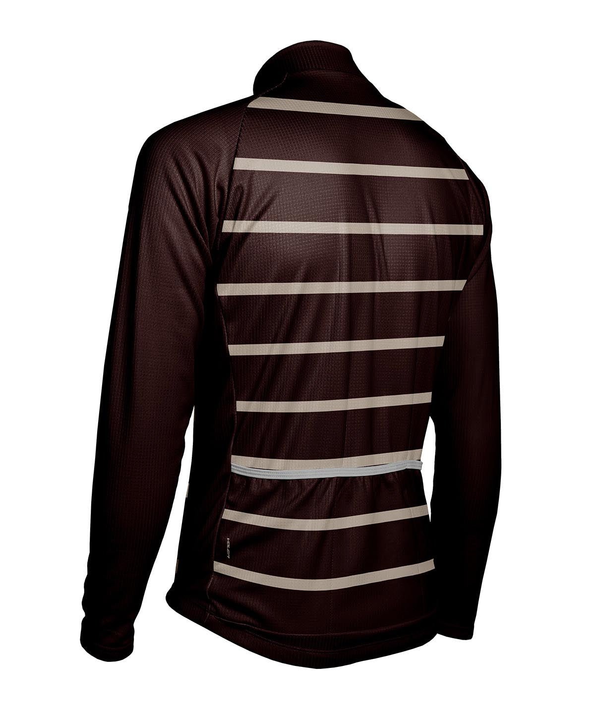 M. PELOTON THERMAL JERSEY - CLEAN LINES - Voler - ESPRESSO AND COBBLESTONE - 1T1024DESC