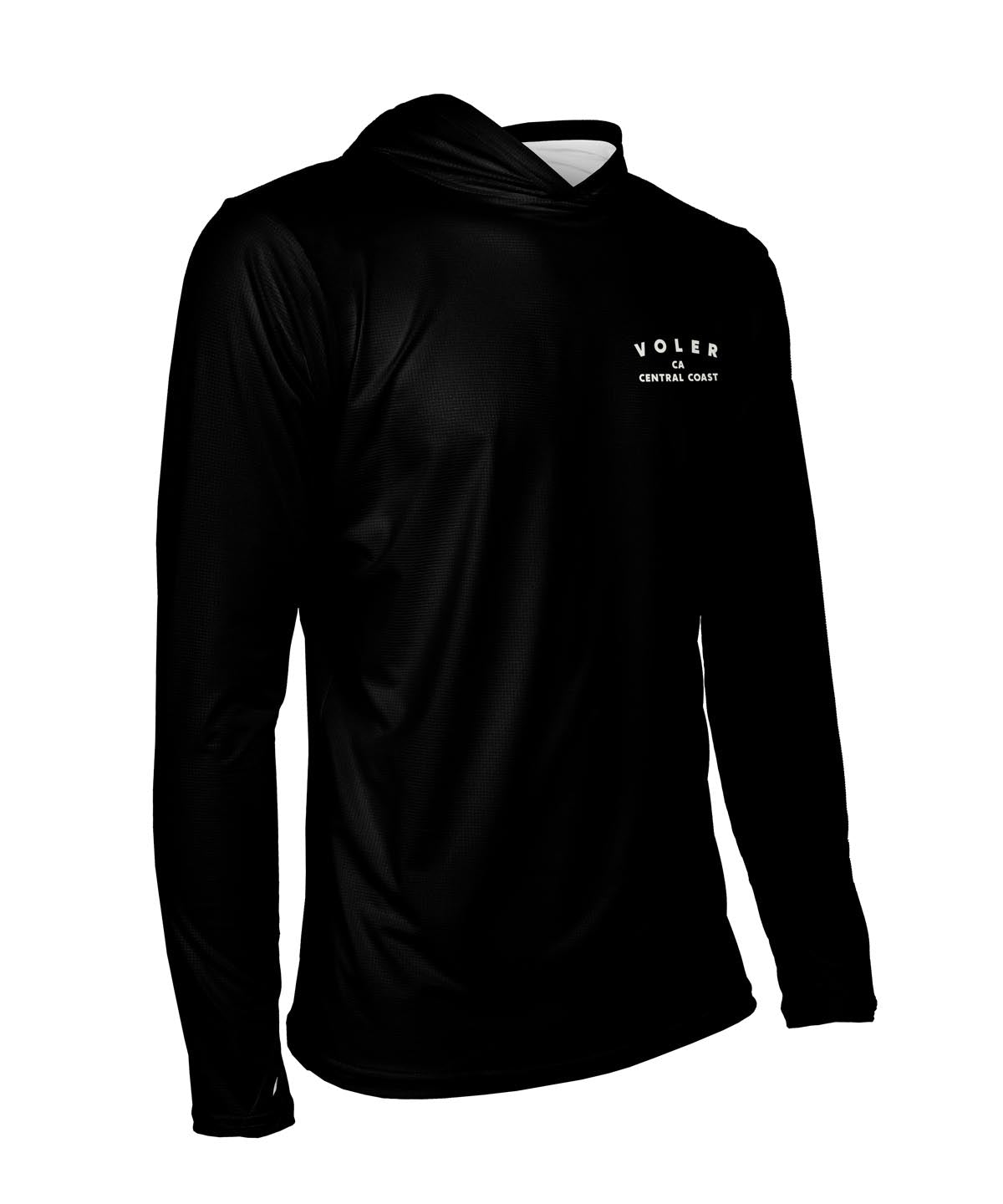 M. ENDURANCE AIR SUN HOODIE - QLTY APPAREL - Voler - BLACK - 1T1022FBLK