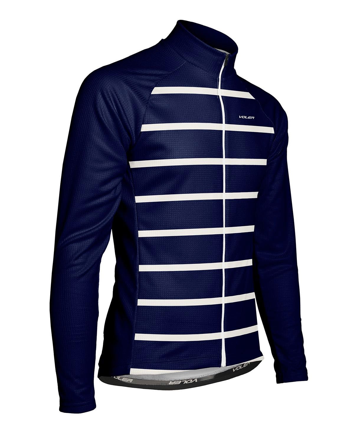 M. PELOTON THERMAL JERSEY - CLEAN LINES - Voler - NAVY AND SALT - 1T1024DNSL