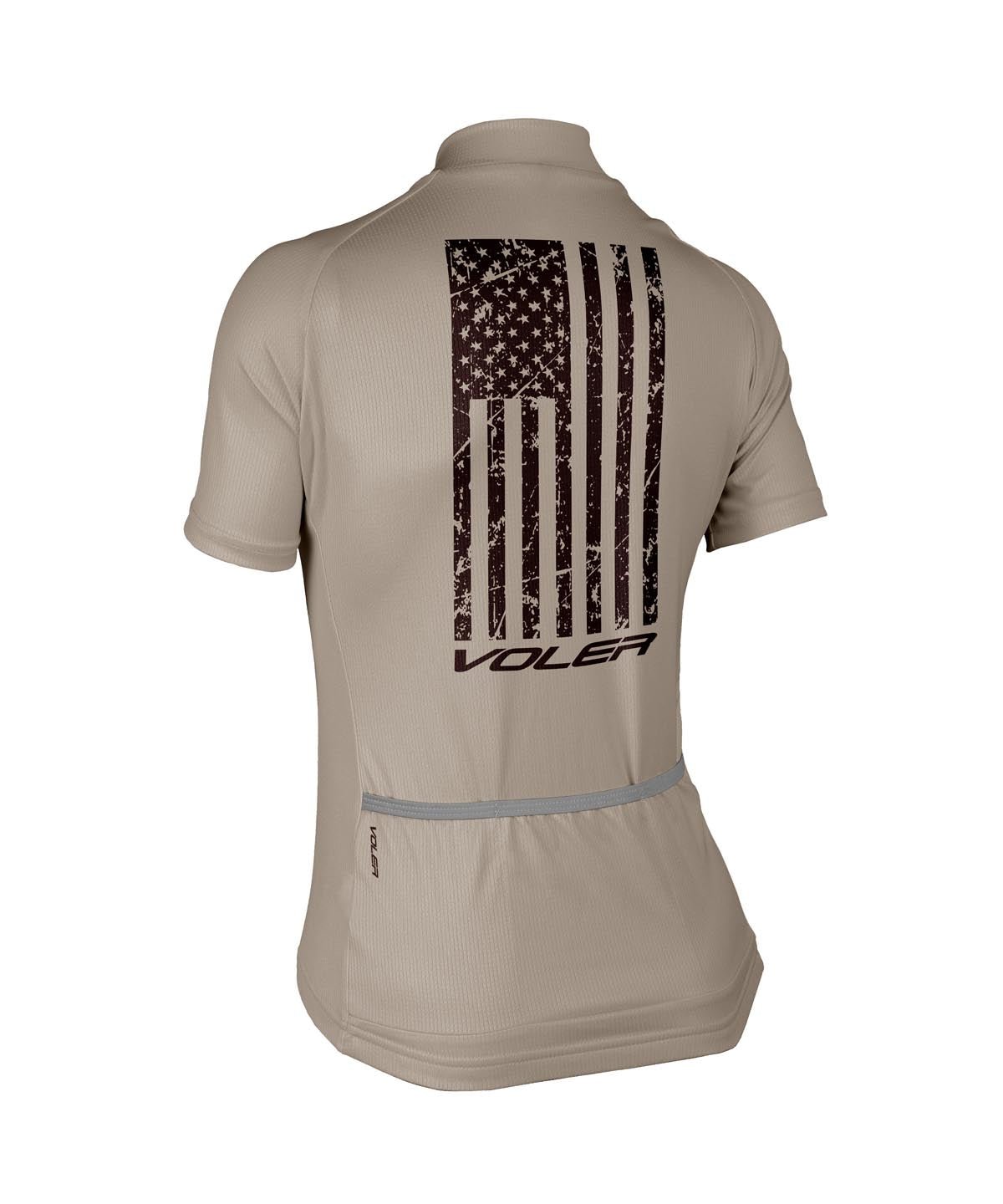 W. PELOTON RACE JERSEY - NEVER QUIT - Voler - COBBLESTONE - 1T2022VCBS