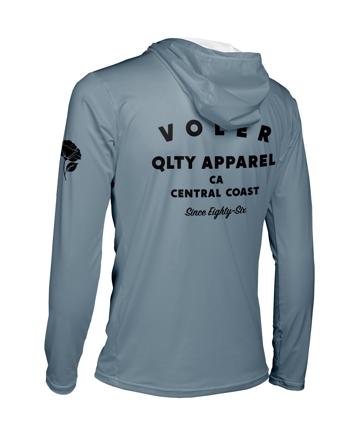 M. ENDURANCE AIR SUN HOODIE - QLTY APPAREL - Voler - STORM BLUE - 1T1022FSTM