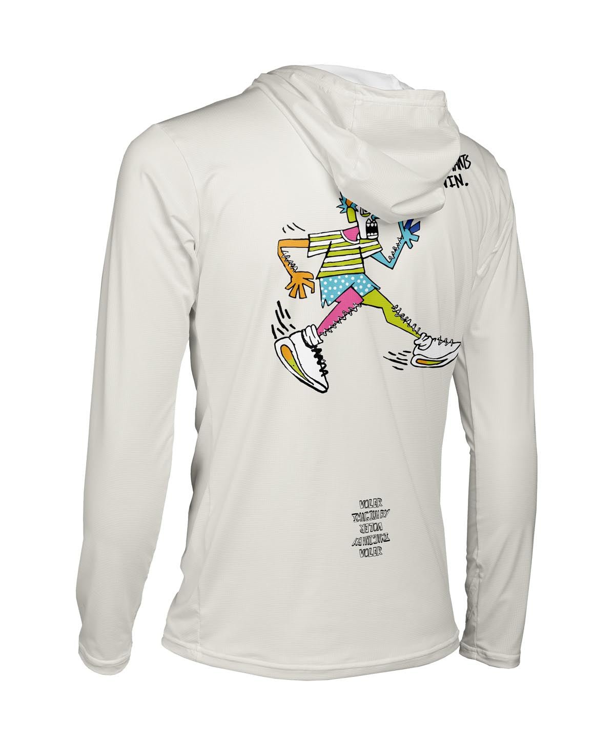 M. ENDURANCE AIR HOODIE - IMAGINARY RUN CLUB - Voler - SALT - 1T1022PSLT