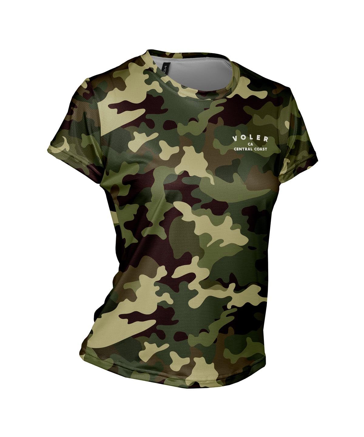W. ENDURANCE AIR TEE - QLTY APPAREL - Voler - ESPRESSO CAMO - 1T2021QPRT