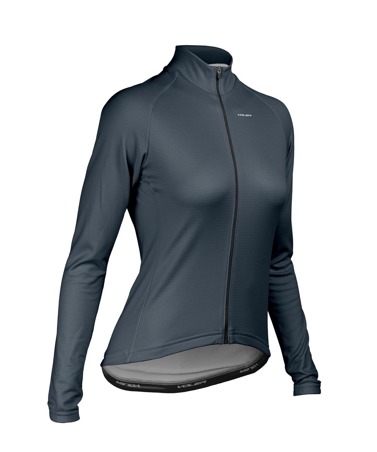 W. PELOTON THERMAL JERSEY - SOLID - Voler - SLATE - 1T2024RSLA