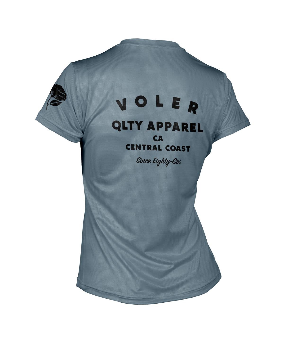W. ENDURANCE AIR TEE - QLTY APPAREL - Voler - STORM BLUE - 1T2021QSTM