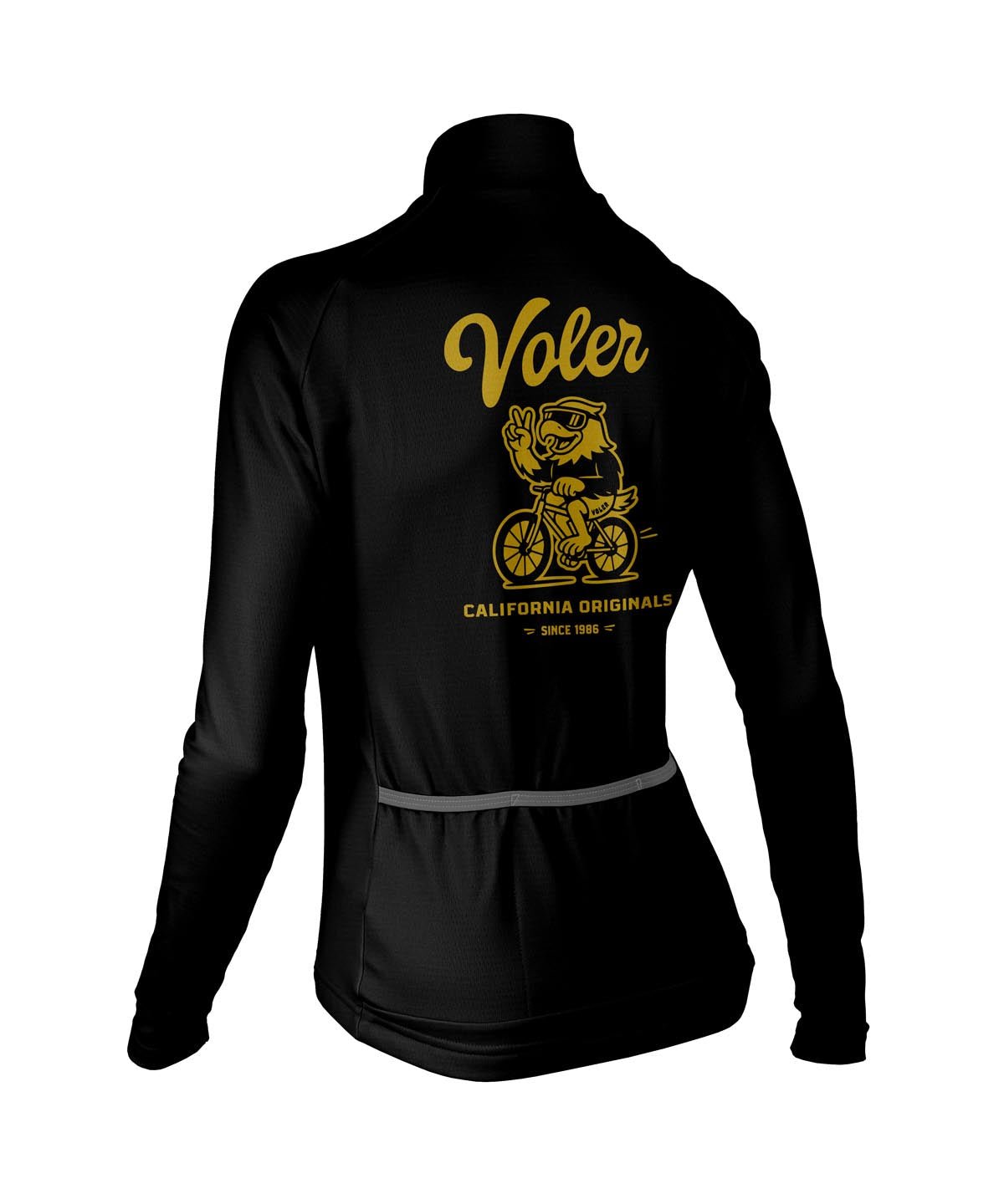 W. PELOTON THERMAL JERSEY - AERO THE EAGLE - Voler - BLACK - 1T2024HBLK