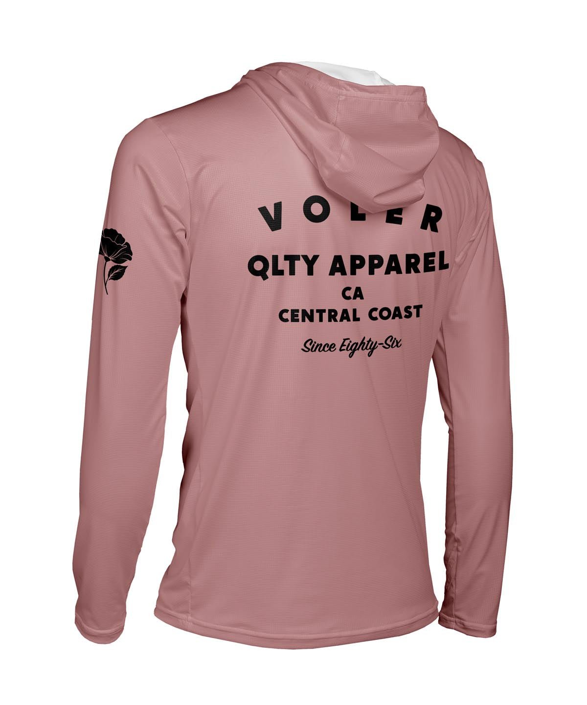 M. ENDURANCE AIR SUN HOODIE - QLTY APPAREL - Voler - ROSEWOOD - 1T1022FROS