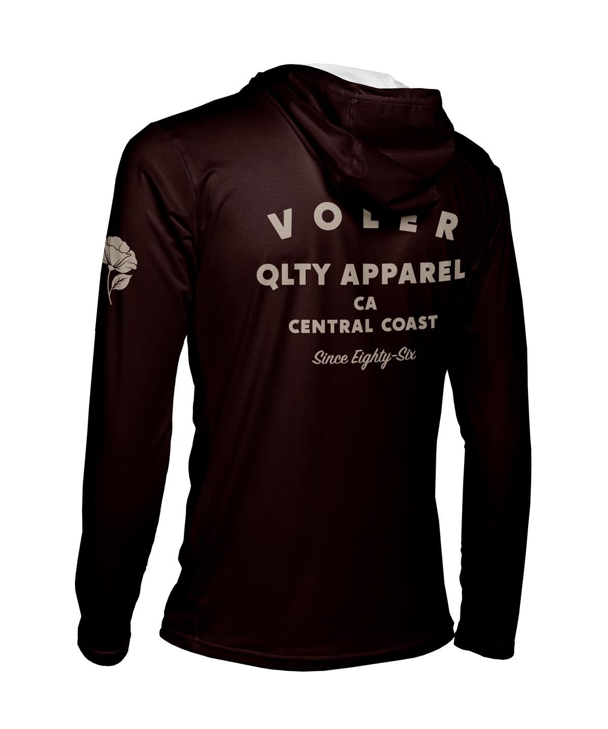 M. ENDURANCE AIR SUN HOODIE - QLTY APPAREL - Voler - ESPRESSO - 1T1022FESP