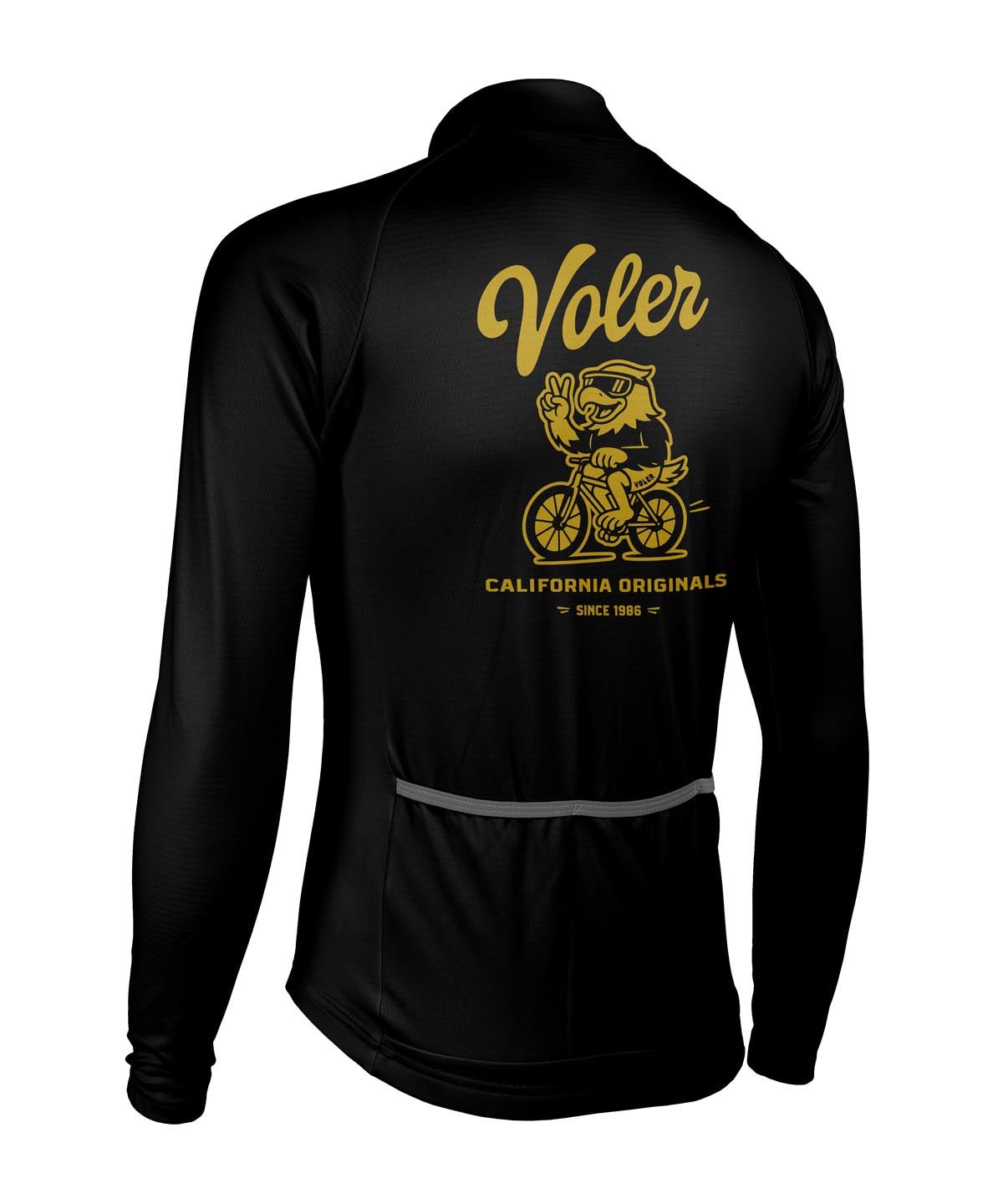 M. PELOTON THERMAL JERSEY - AERO THE EAGLE - Voler - BLACK - 1T1024HBLK