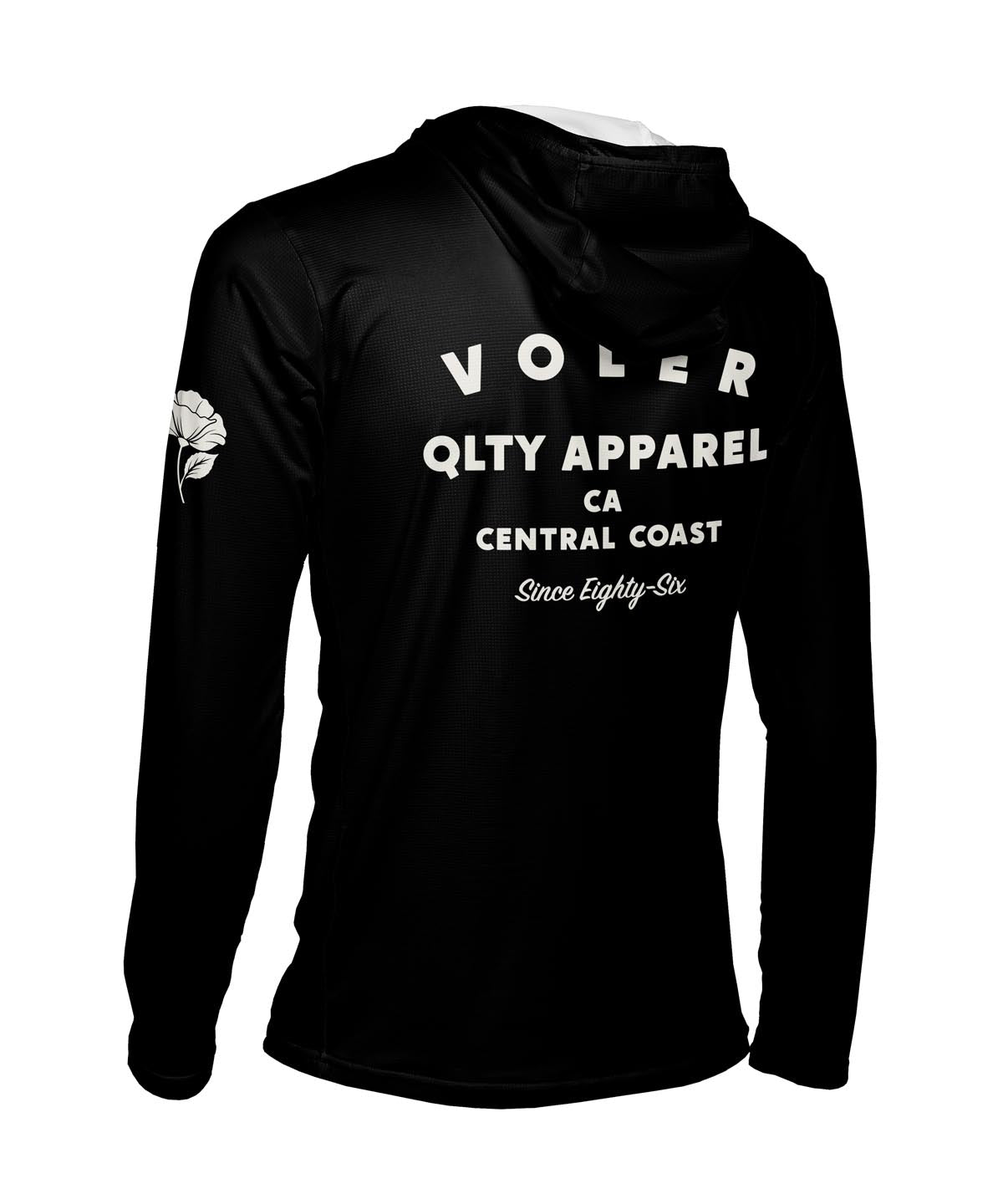 M. ENDURANCE AIR SUN HOODIE - QLTY APPAREL - Voler - BLACK - 1T1022FBLK