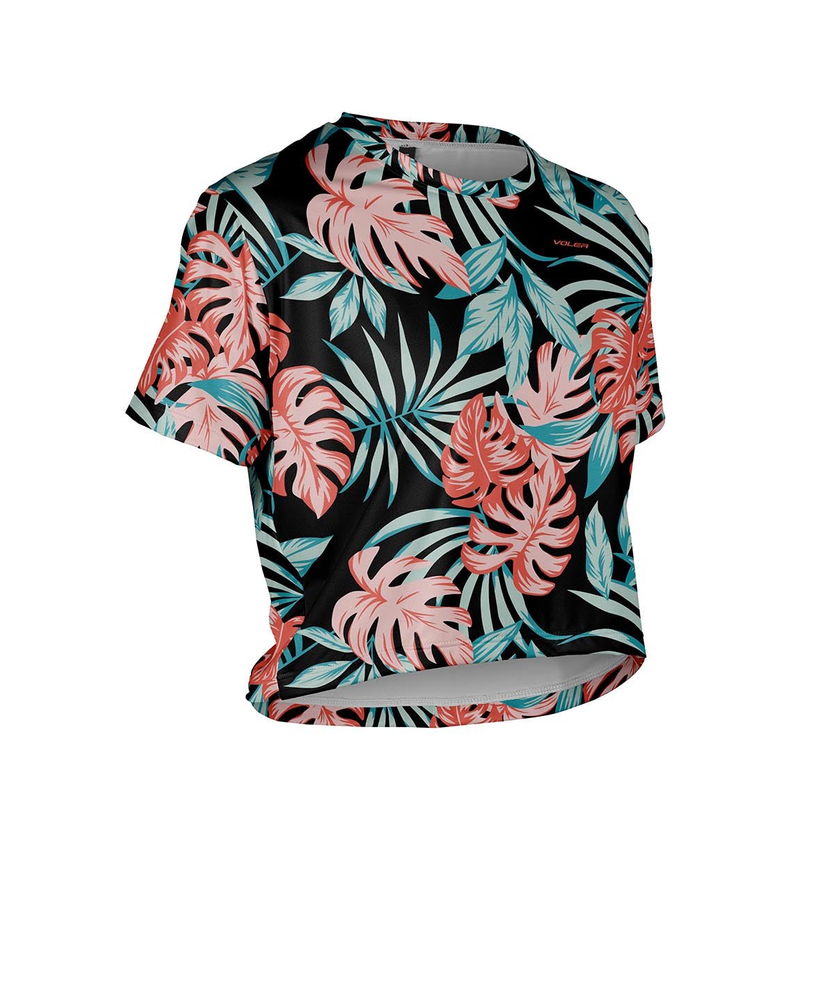 W. CROP TEE - LOTO BLANCO - Voler - BLACK - 1T20240BLK
