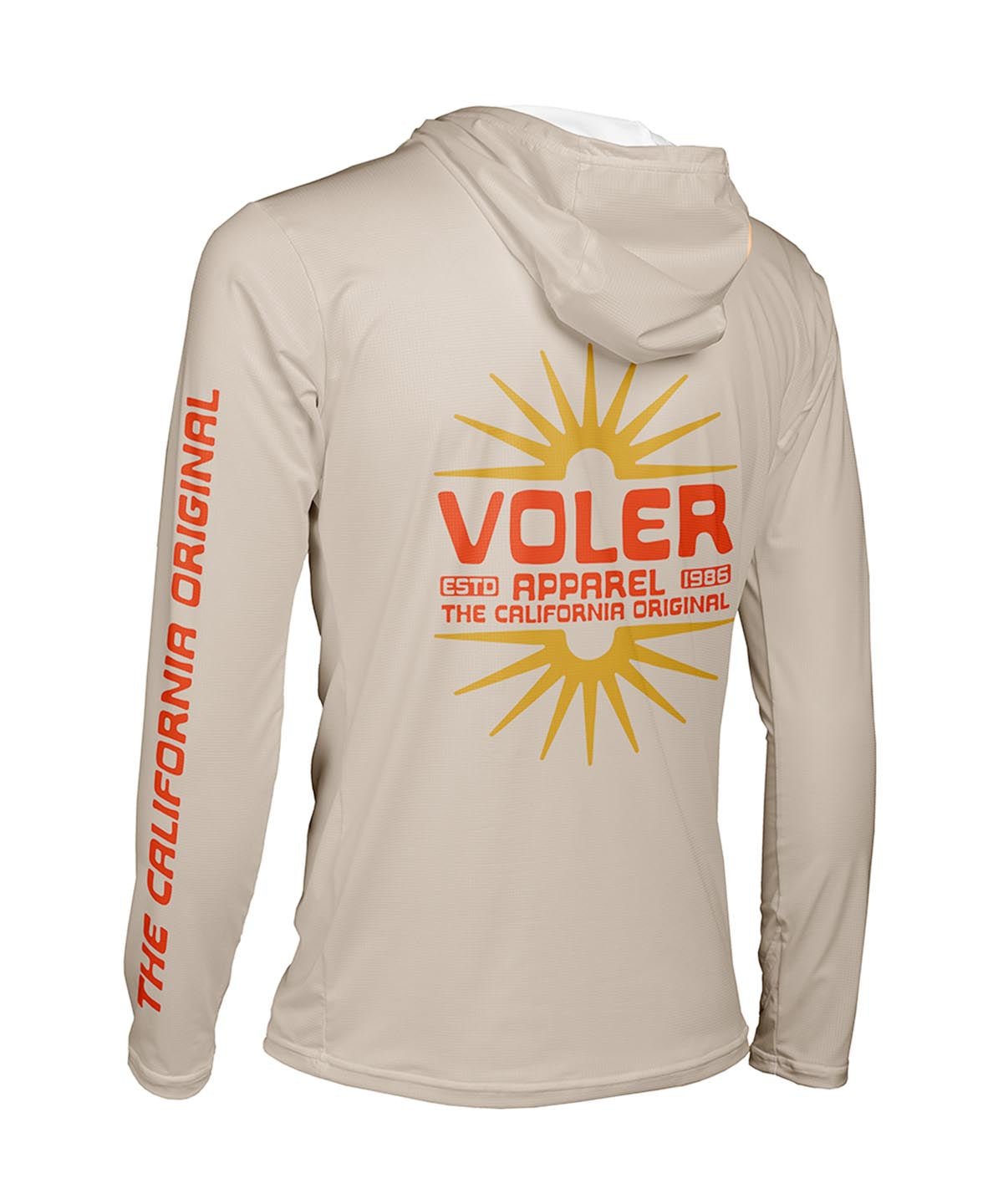 M. ENDURANCE AIR SUN HOODIE - SOLID - Voler - SAND - 1T10222SND