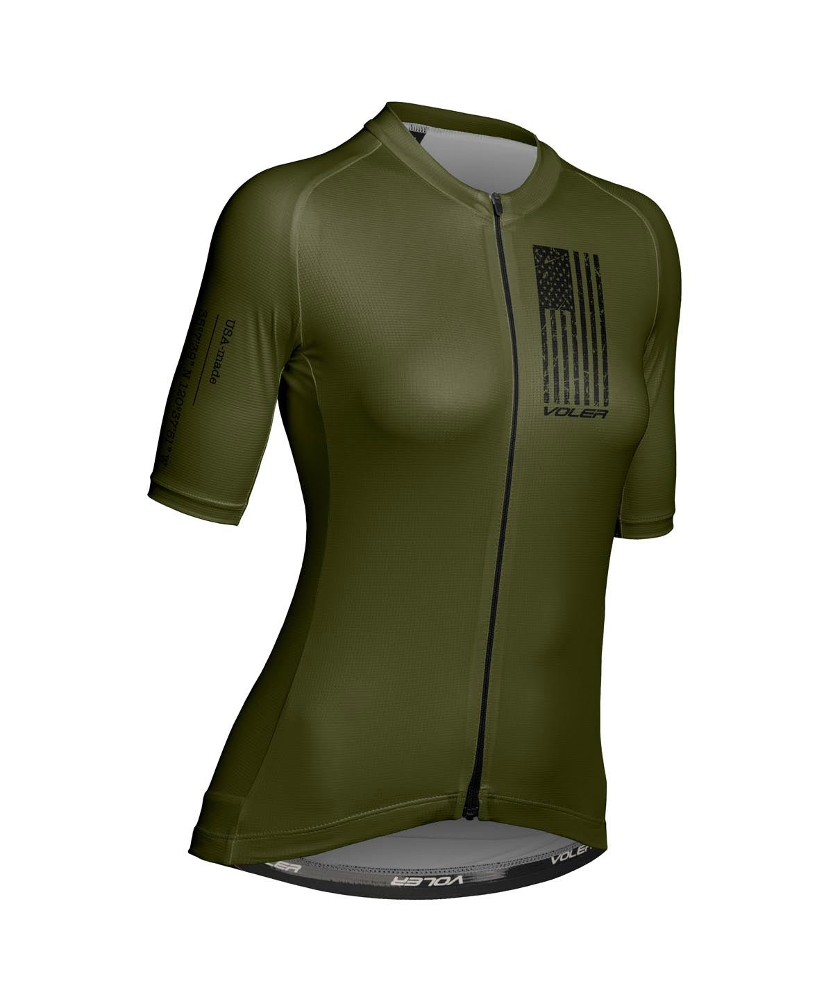 W. VELOCITY AIR JERSEY - NEVER QUIT - Voler - ARMY GREEN - 1T2022UARM