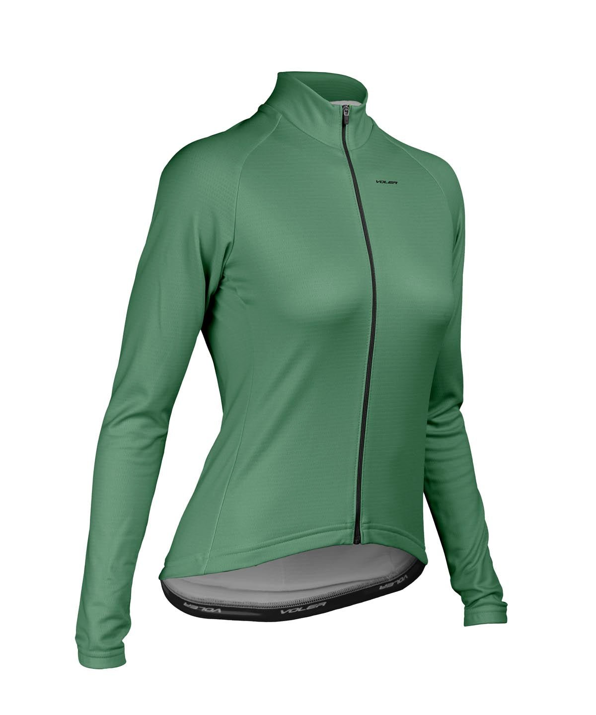 W. PELOTON THERMAL JERSEY - SOLID - Voler - CACTUS GREEN - 1T2024RCTS