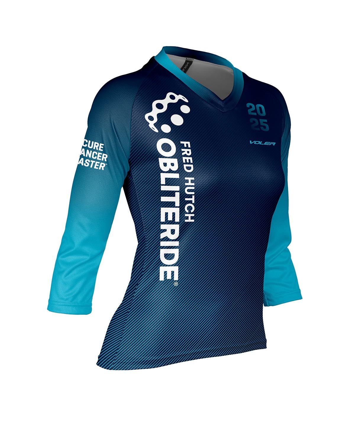W. TRAIL 3/4 JERSEY - OBLITERIDE 2025 - Voler - PRINT - 1T20231PRT
