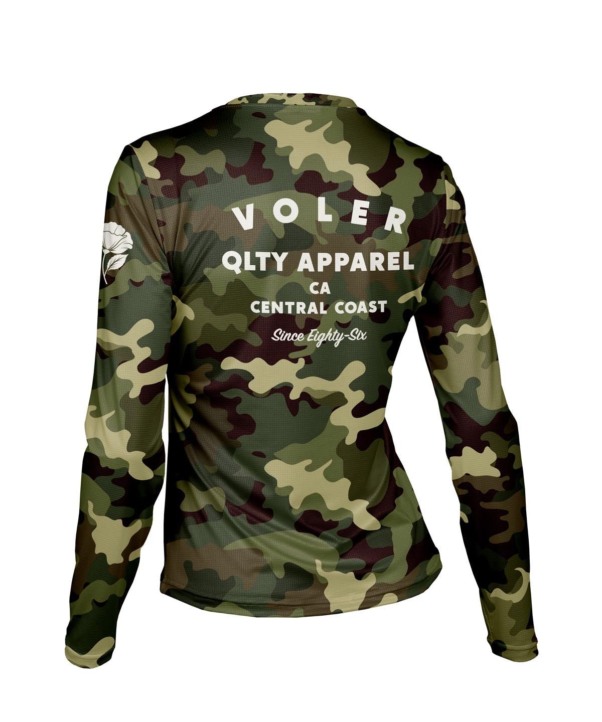 W. ENDURANCE AIR LS TEE - QLTY APPAREL - Voler - ESPRESSO CAMO - 1T2021RPRT
