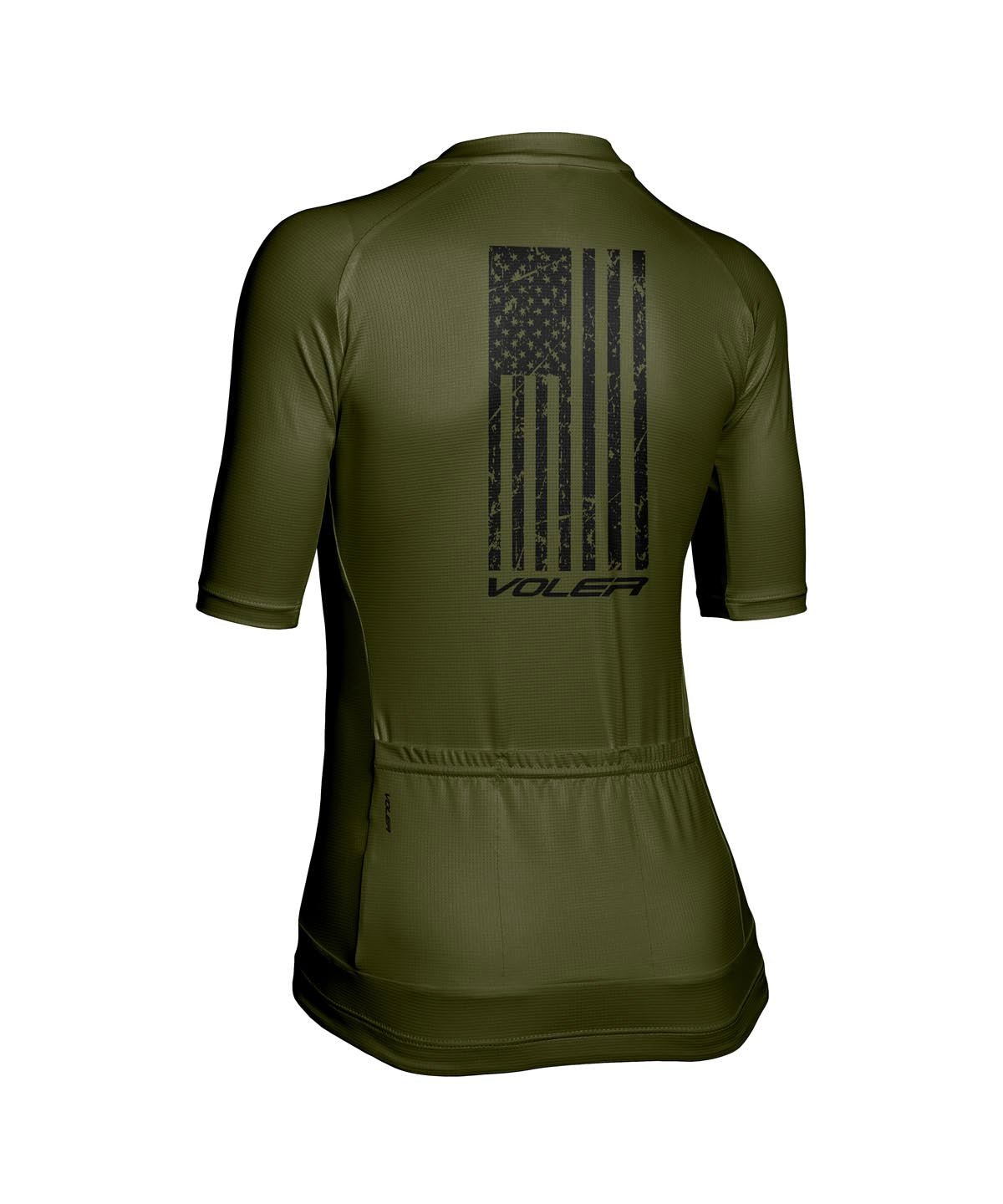 W. VELOCITY AIR JERSEY - NEVER QUIT - Voler - ARMY GREEN - 1T2022UARM