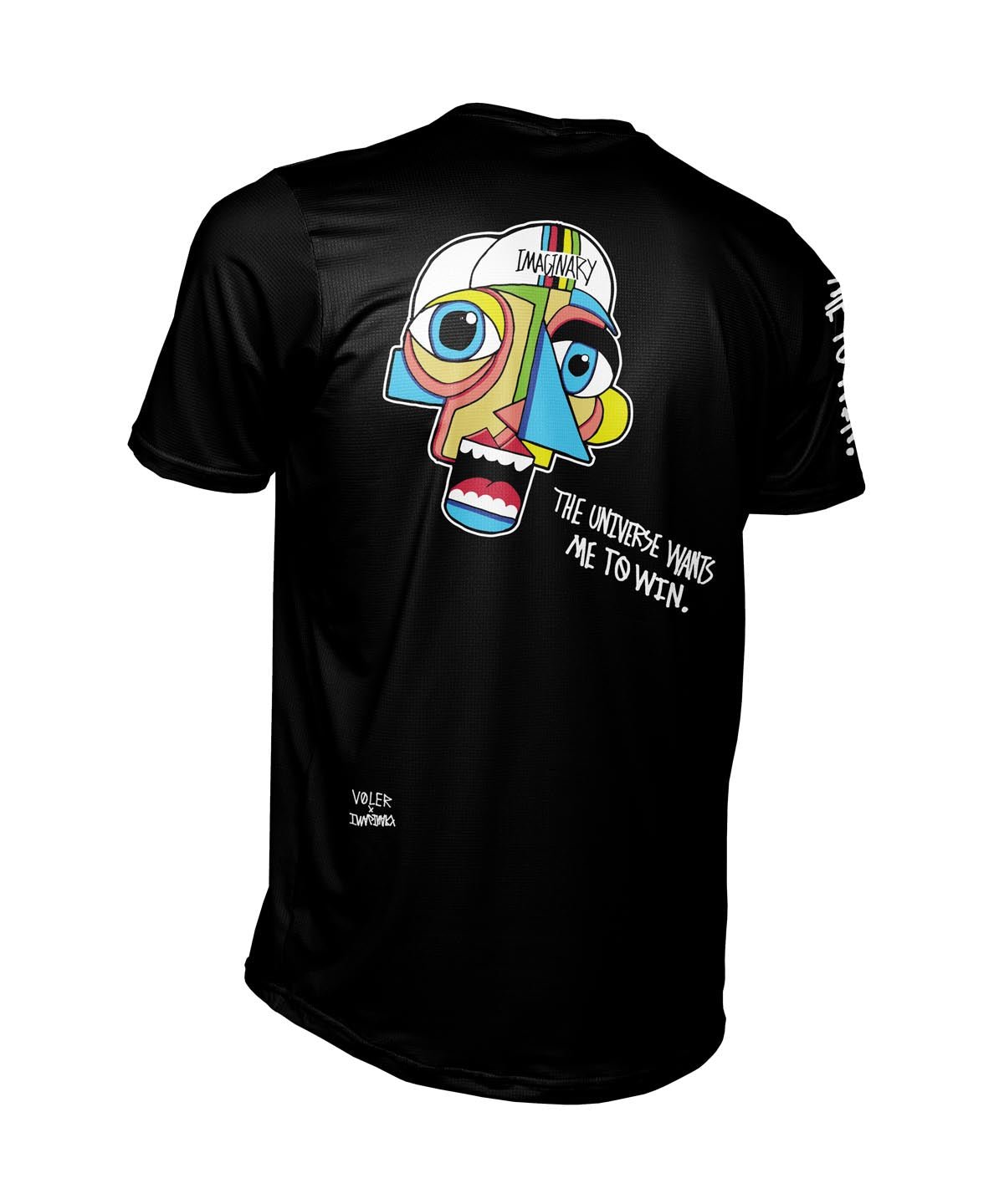 M. ENDURANCE AIR TEE - IMAGINARY CUBIST - Voler - BLACK - 1T10230BLK