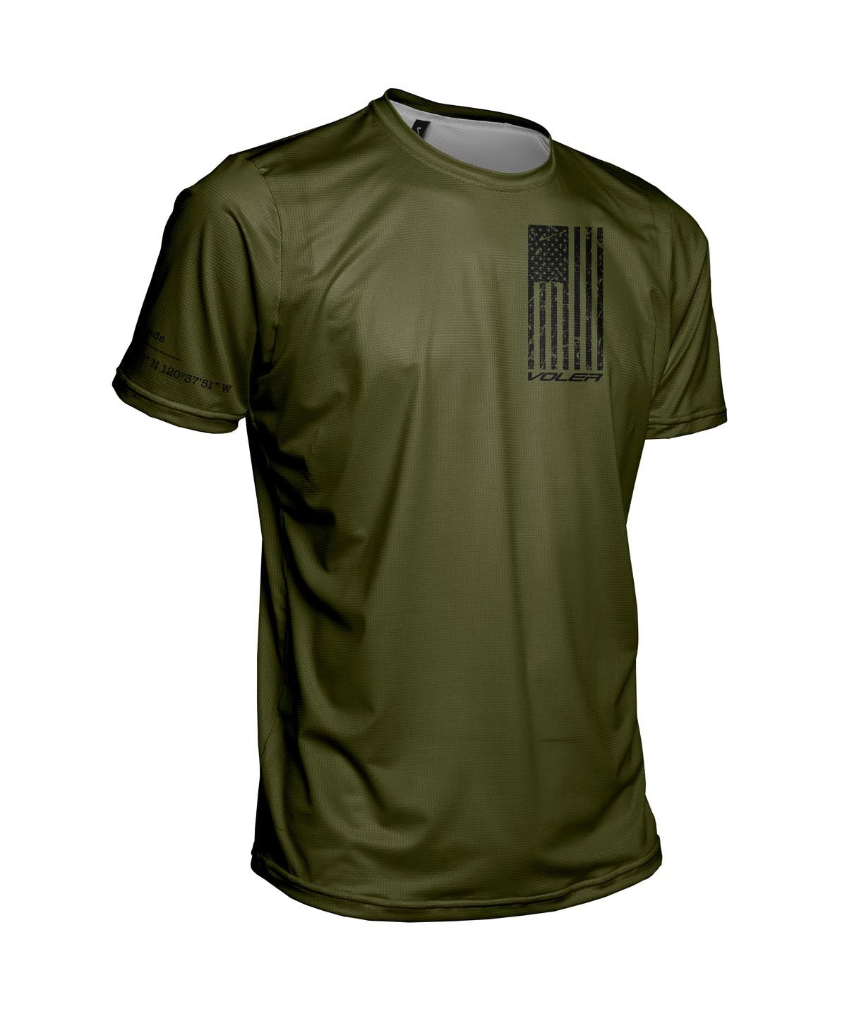 M. ENDURANCE AIR TEE - NEVER QUIT - Voler - ARMY GREEN - 1T1022XARM