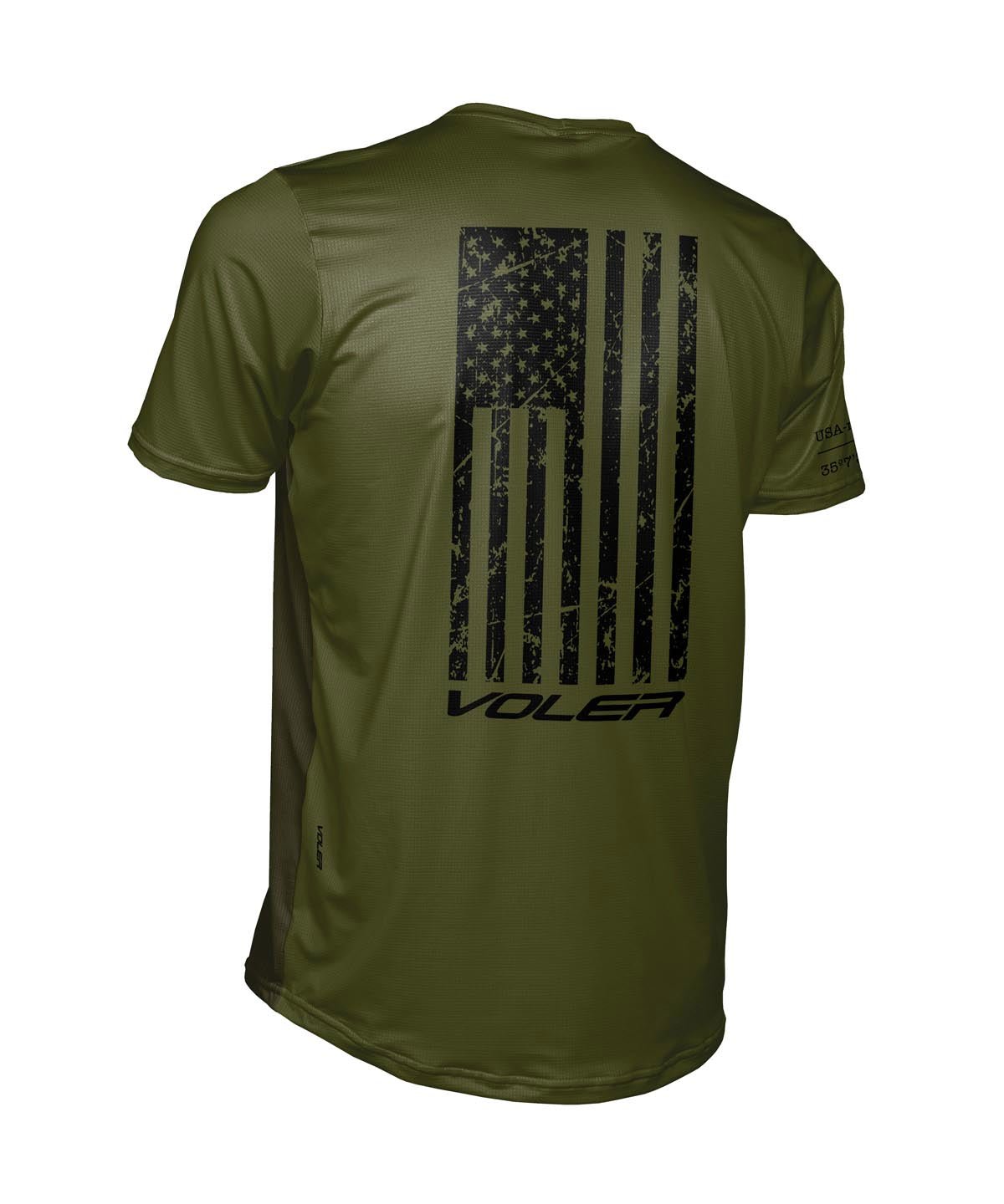 M. ENDURANCE AIR TEE - NEVER QUIT - Voler - ARMY GREEN - 1T1022XARM