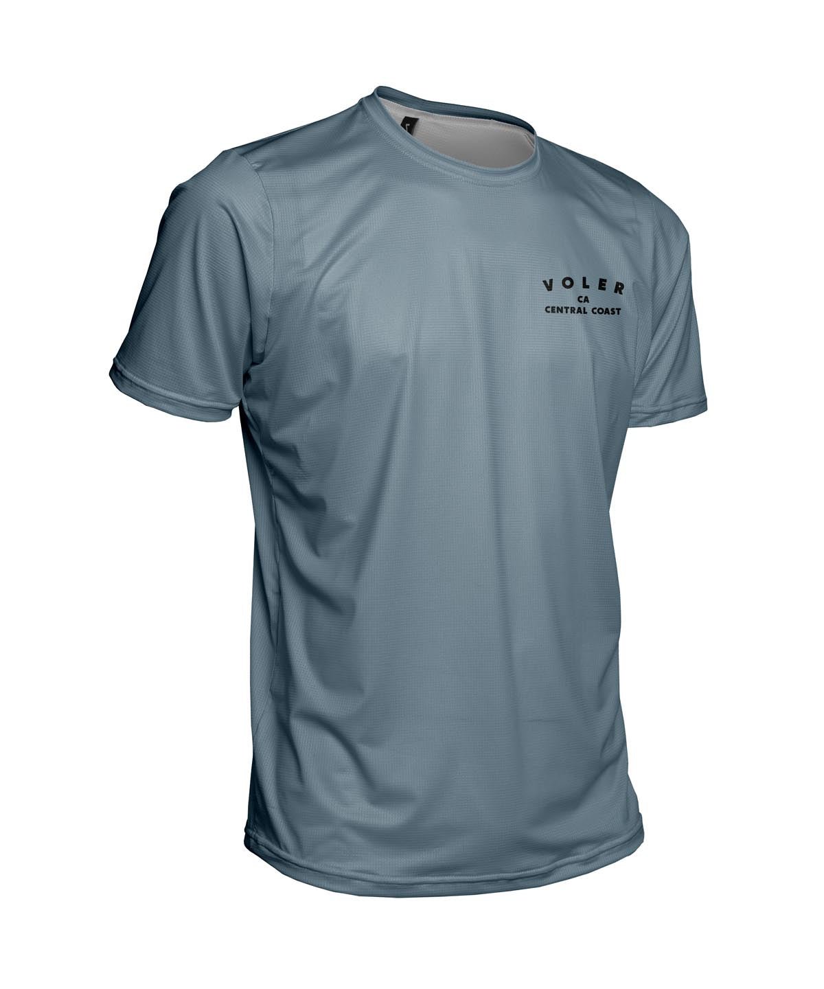 M. ENDURANCE AIR TEE - QLTY APPAREL - Voler - STORM BLUE - 1T1021QSTM