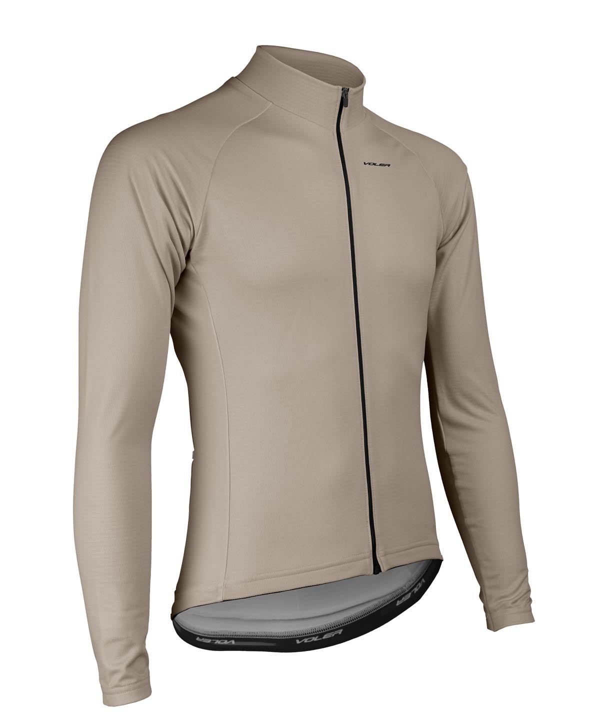M. PELOTON THERMAL JERSEY - SOLID - Voler - COBBLESTONE - 1T1024RCBS