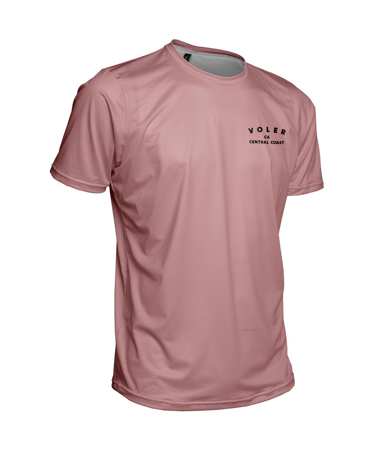 M. ENDURANCE AIR TEE - QLTY APPAREL - Voler - ROSEWOOD - 1T1021QROS