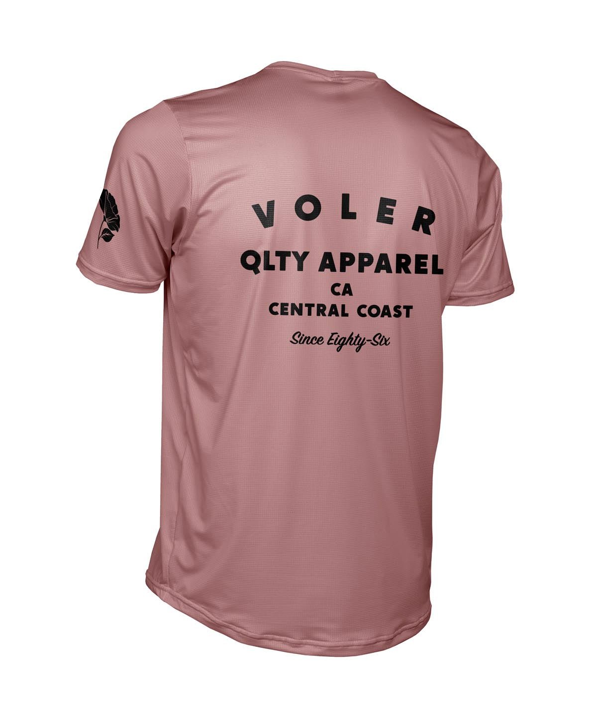 M. ENDURANCE AIR TEE - QLTY APPAREL - Voler - ROSEWOOD - 1T1021QROS