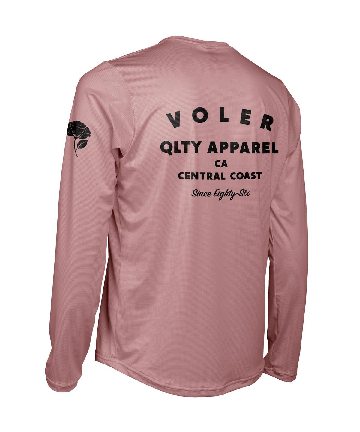 M. ENDURANCE AIR LS TEE - QLTY APPAREL - Voler - ROSEWOOD - 1T1021RROS
