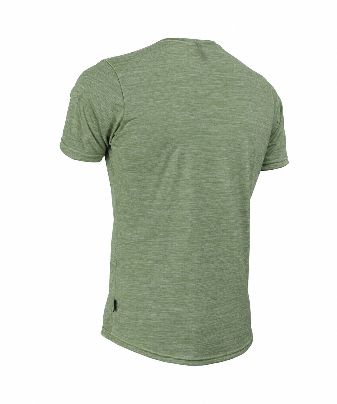 M. LIGHTWEIGHT MERINO TEE - MOSS HEATHER