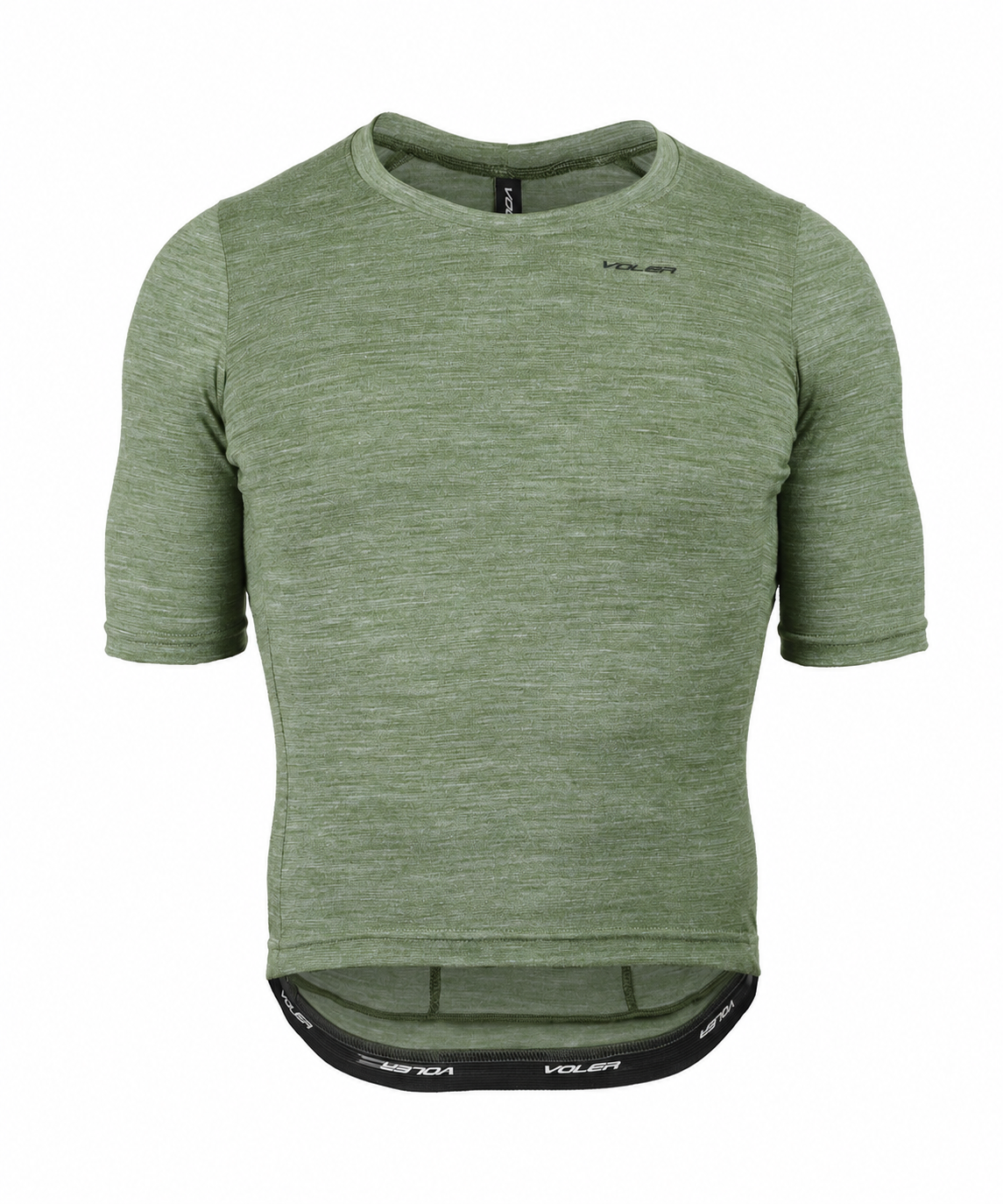 M. MERINO 50 ZPPERLESS JERSEY - HEATHER MOSS