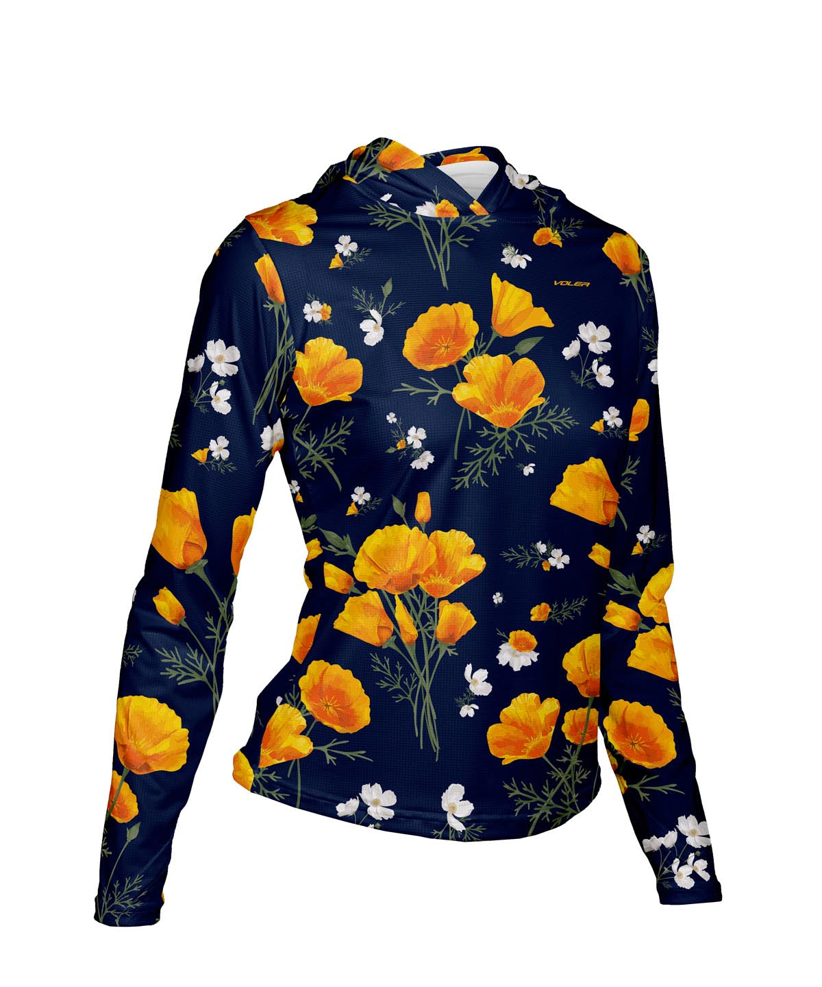 W. ENDURANCE AIR SUN HOODIE - POPPY