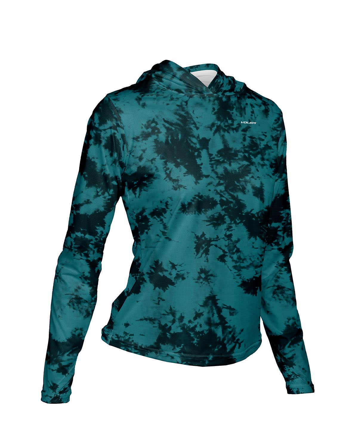 W. ENDURANCE AIR SUN HOODIE - CRYSTAL TIE DYE