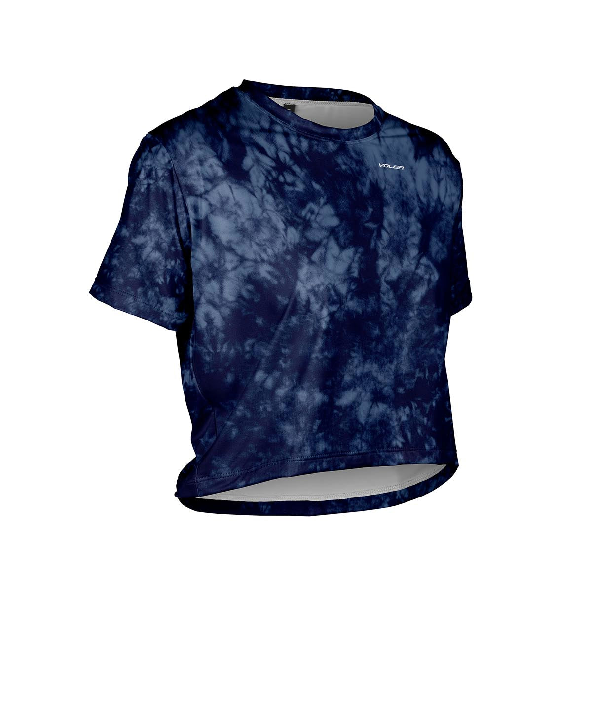 W. CROP TEE - CRYSTAL TIE DYE