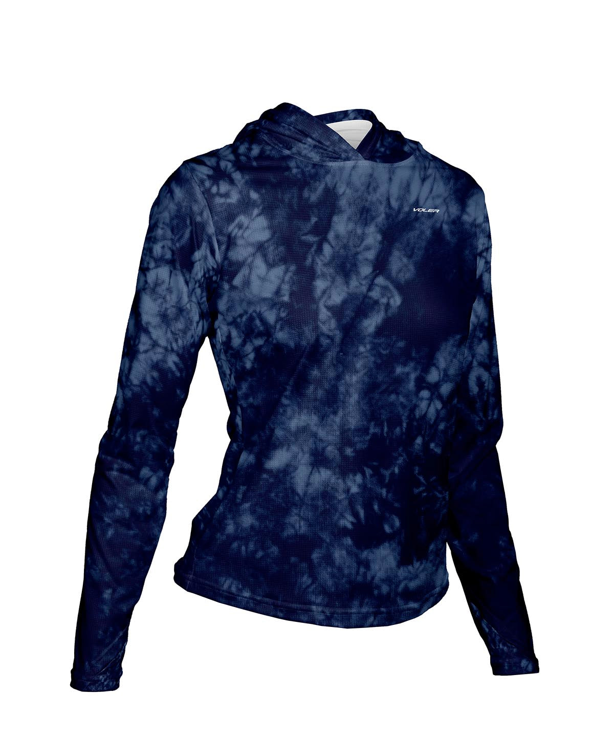 W. ENDURANCE AIR SUN HOODIE - CRYSTAL TIE DYE