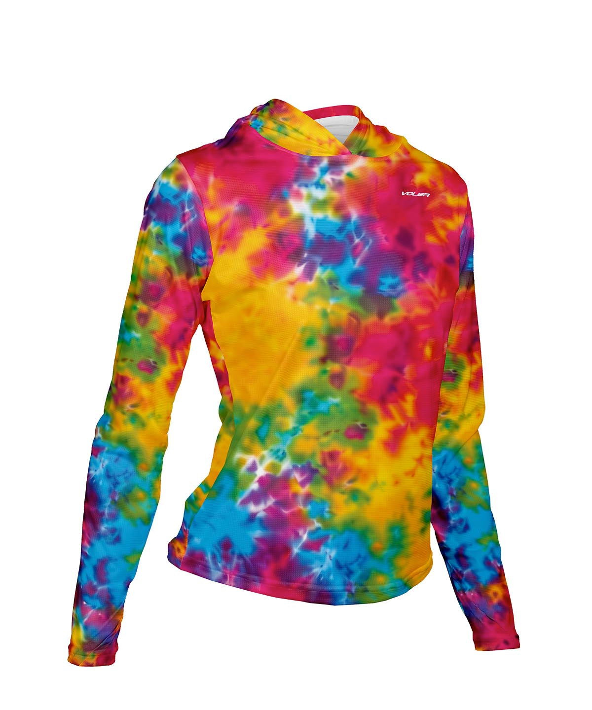 W. ENDURANCE AIR SUN HOODIE - CRYSTAL TIE DYE