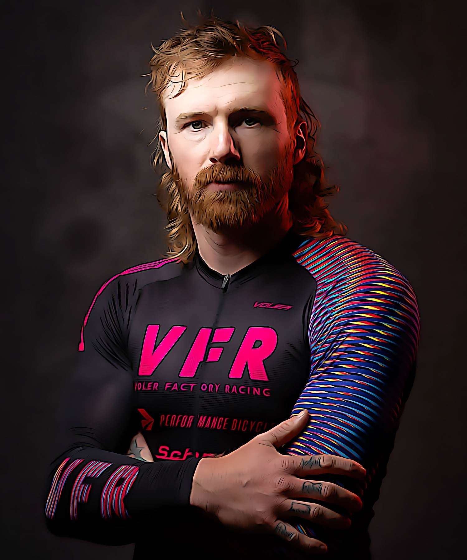 M. PELOTON JERSEY - VOLER FACTORY RACING - Voler - VFR 25 - 1T10217PRT