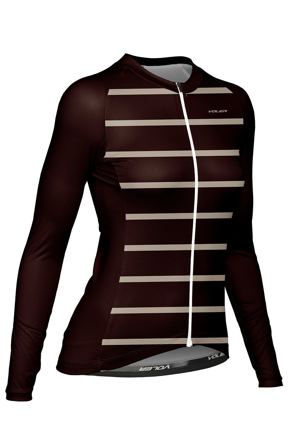 W. VELOCITY AIR LS JERSEY - CLEAN LINES - Voler - ESPRESSO AND COBBLESTONE - 1T20249ESC