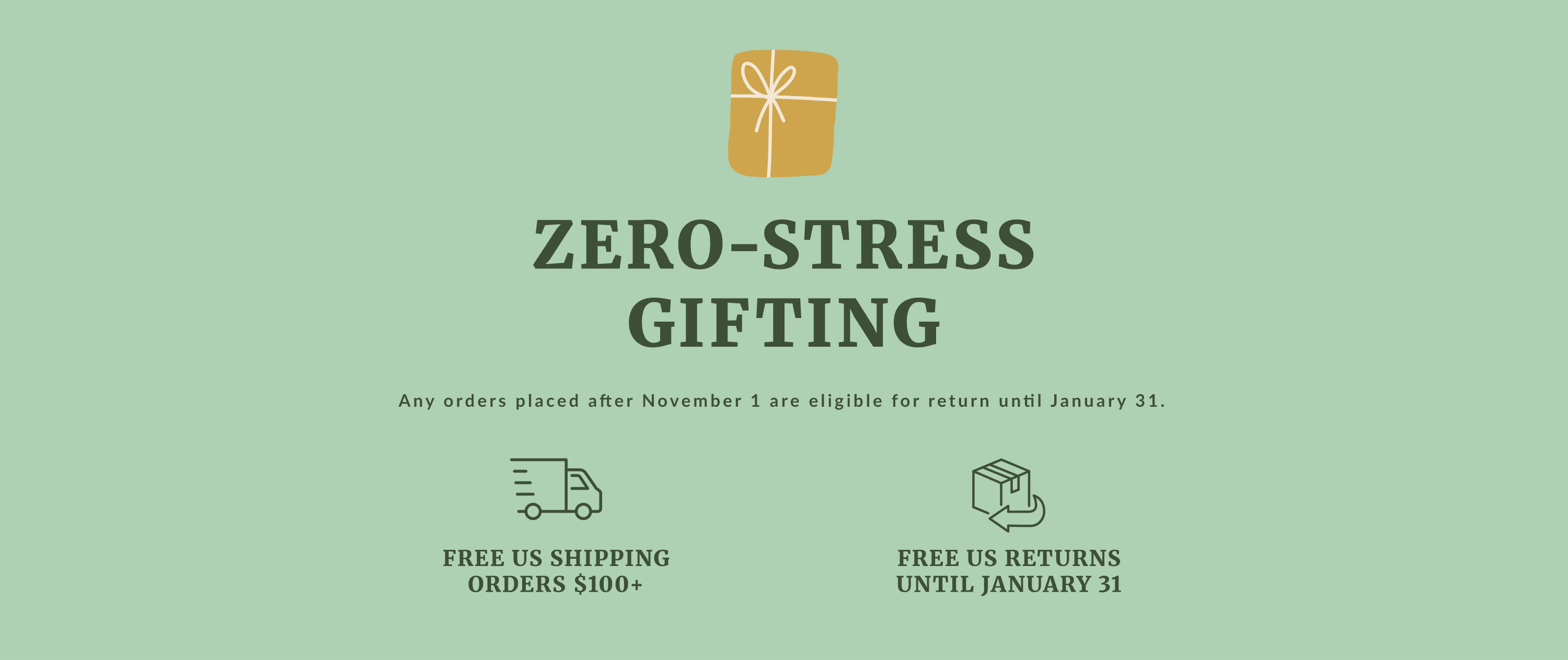 Extended holiday returns until 1/31/26