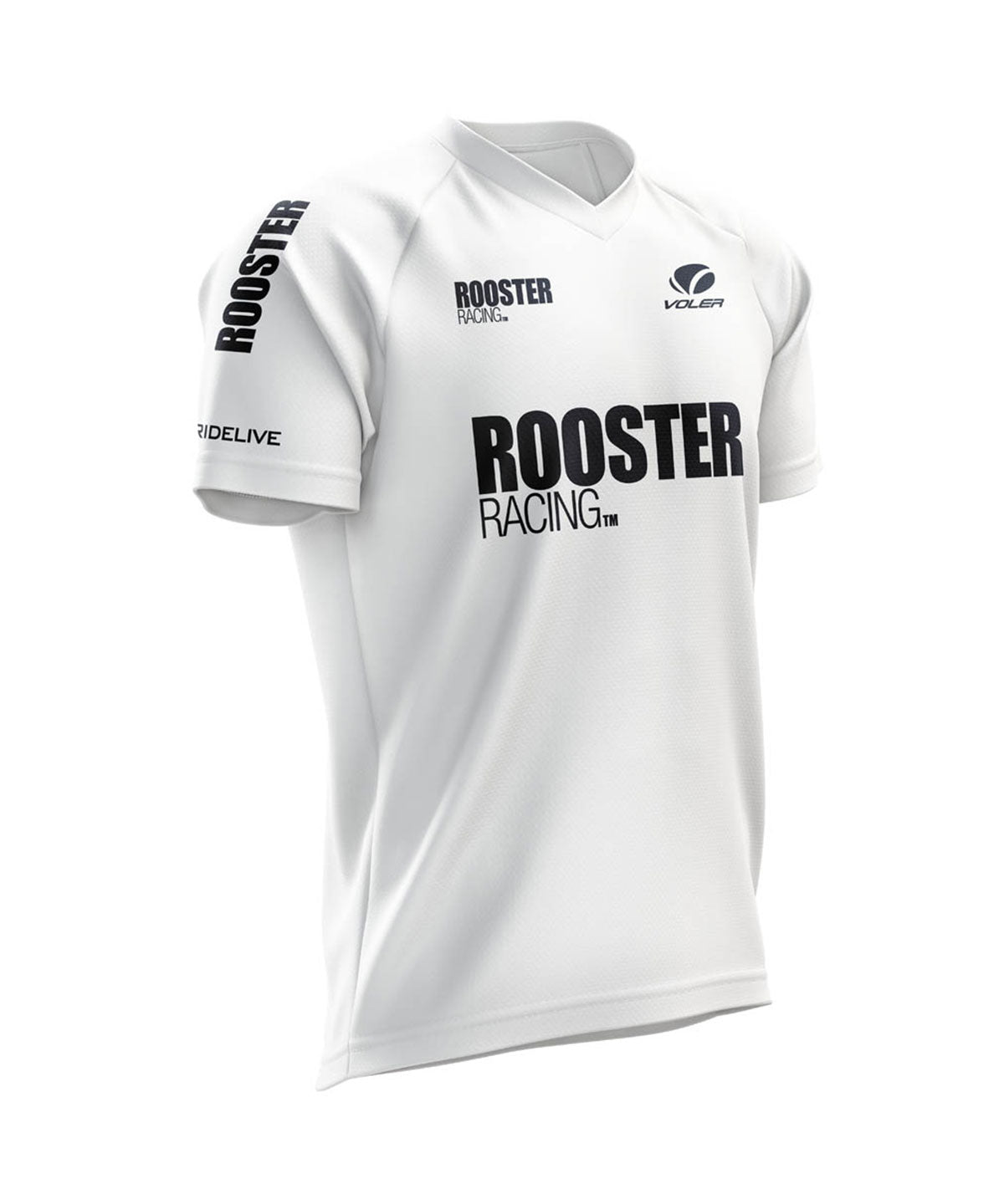 W. TRAIL JERSEY - ROOSTER RACING - Voler - WHITE - 1T201EKWHT